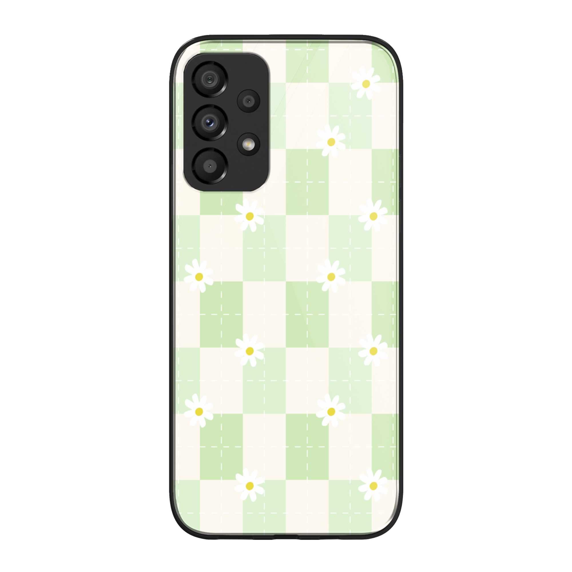 NDCOM for Samsung A53 5G Back Cover | A53 5G Samsung Back Cover | Samsung A53 5+G Back Cover | Green Flower Seamless Printed Metal Case-picture-31