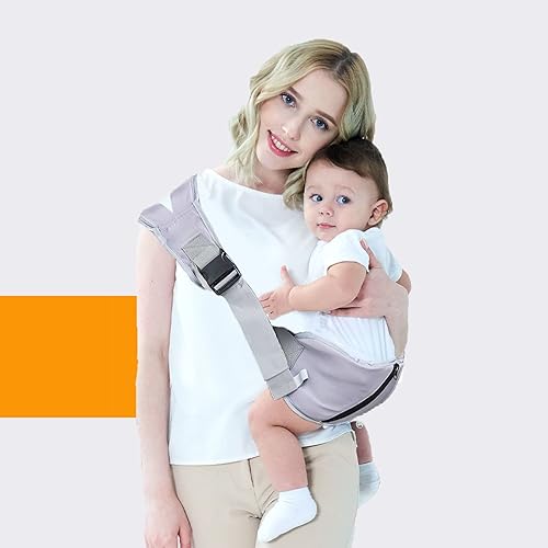 Portabebés portátil, ergonómico, ajustable, correas acolchadas separadas, suaves y transpirables, para bebés y niños pequeños de hasta 55 libras,