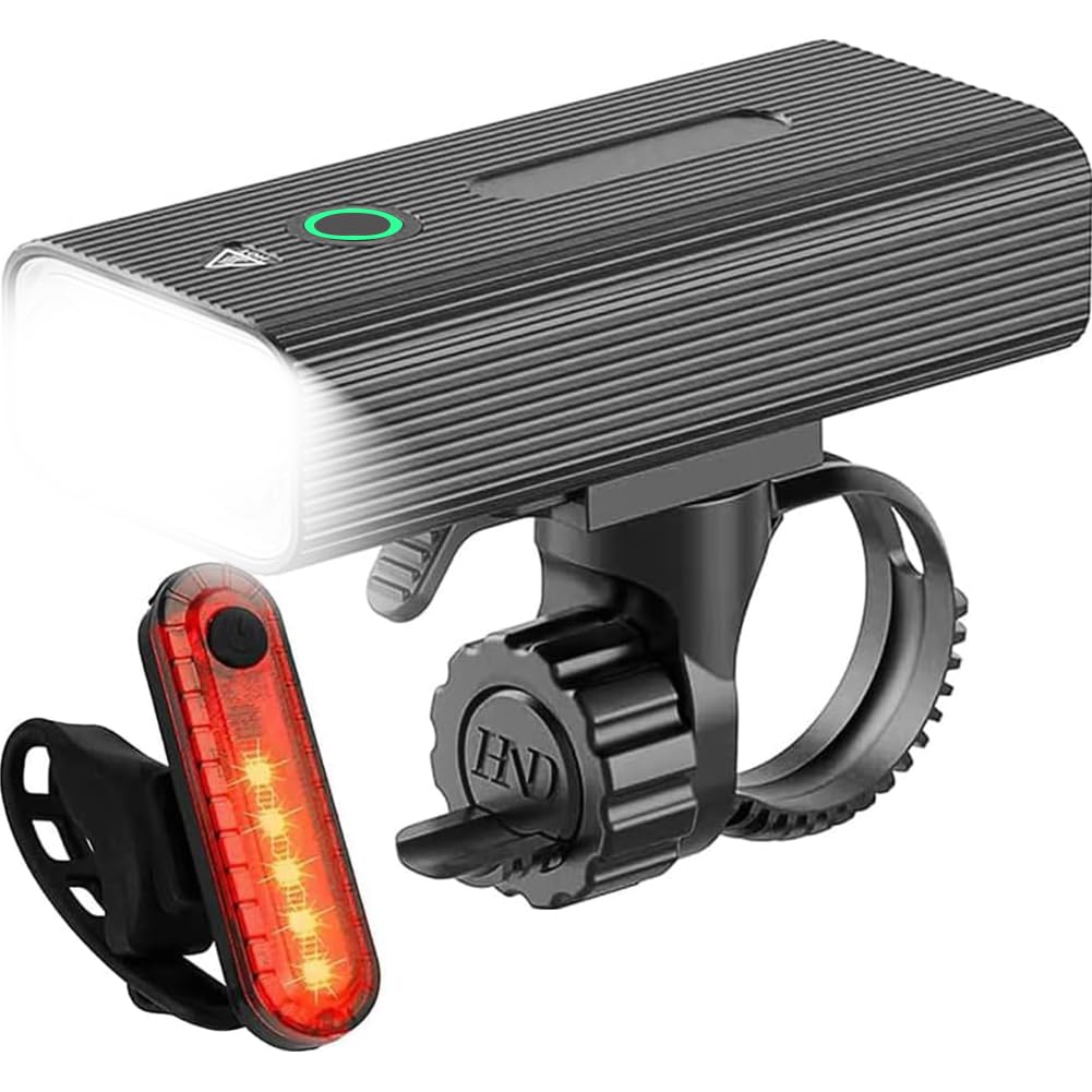 2400mAH Bike Lights Front and Back,3 LED USB Rechargeable Bicycle Light,Super Bright Bike Lights for Night Riding,Bike Headlight IPX5 waterproof(5H)