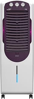 V-Guard Arido T25 H Air Cooler for Home | 25 Litre | Air Delivery - 1406 m3/h | Two Years Manufacturer's Warranty on Motor & Pump | (White & Purple Burry)