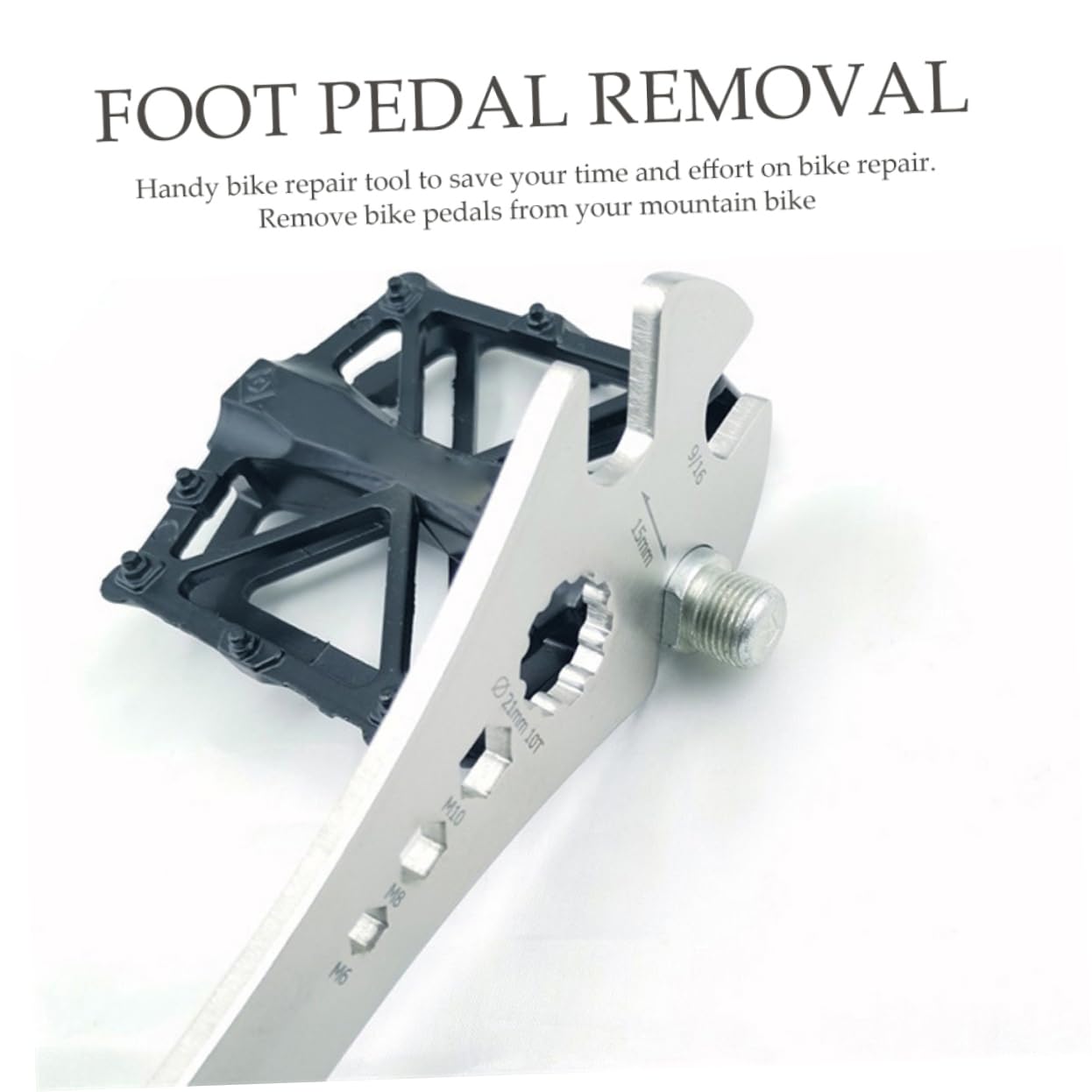 KICHOUSE Strong Bike Wrench Road Bike Pedal Wrench Cycling Pedal Repair Tool Bike Screw Wrench Easy Install/Detach for Bike Pedals
