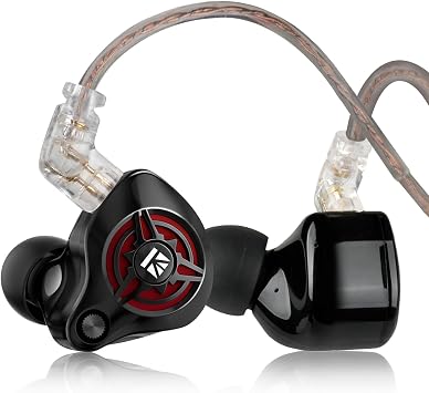 2026 Latest erabuds,KBEAR BK1 Wired Gaming Earbuds,10mm Single DD in Ear Monitor,HiFi Headset Wired Earbuds IEM Earphones with Detachable Cable for Gaming/Music/Video White, 3.5 with mic
