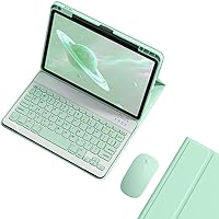 Vista 16 de Funda de teclado compatible con iPad de 9ª, 8ª y 7ª generación de 10.2 pulgadas, iPad Air de 3ª generación, iPad Pro de 10.5 pulgadas, teclas