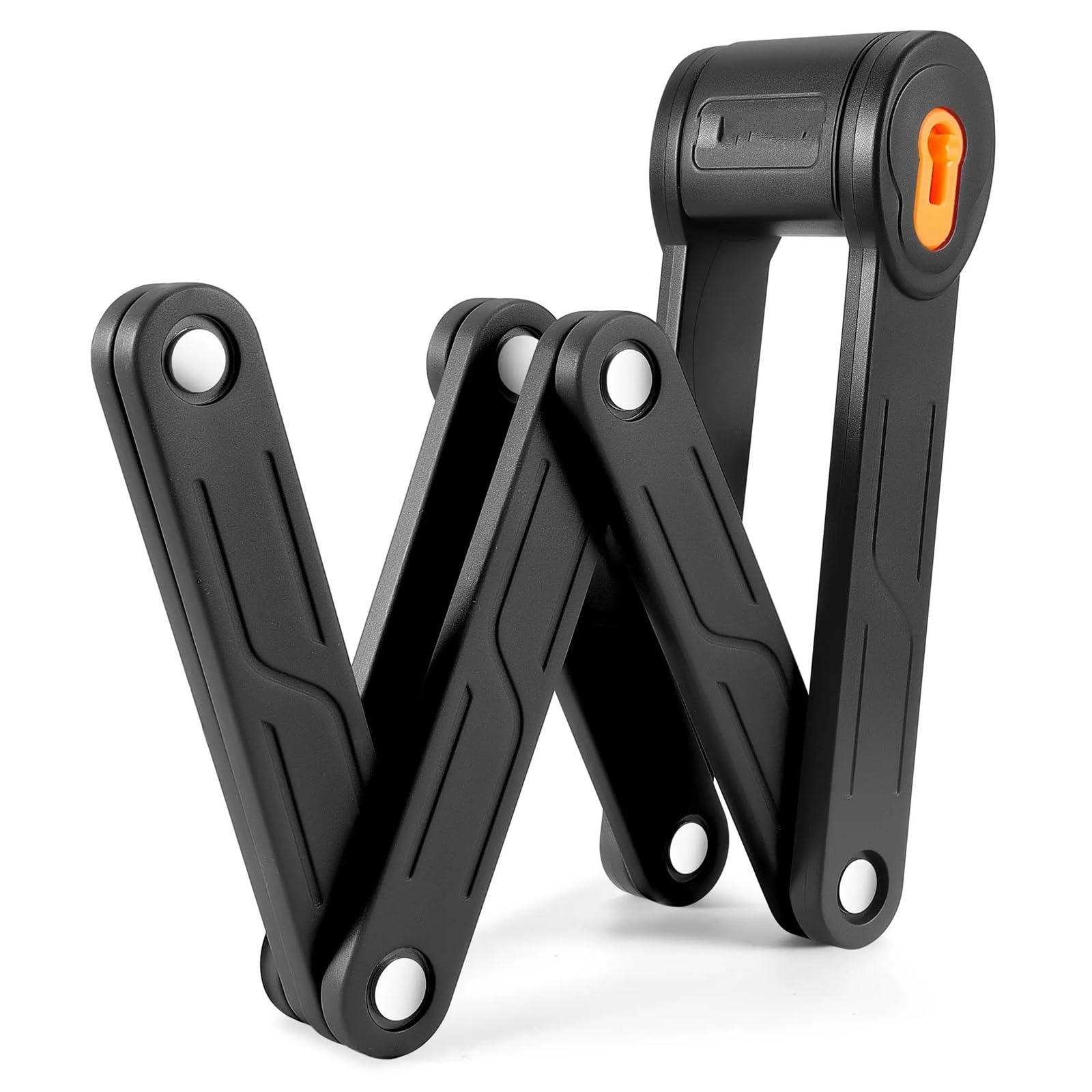 Motorcycle Handlebar Lock Foldable Lock Security Anti-Theft MTB Road Accessories Electric Chain Motorbike Lock Security(Black)
