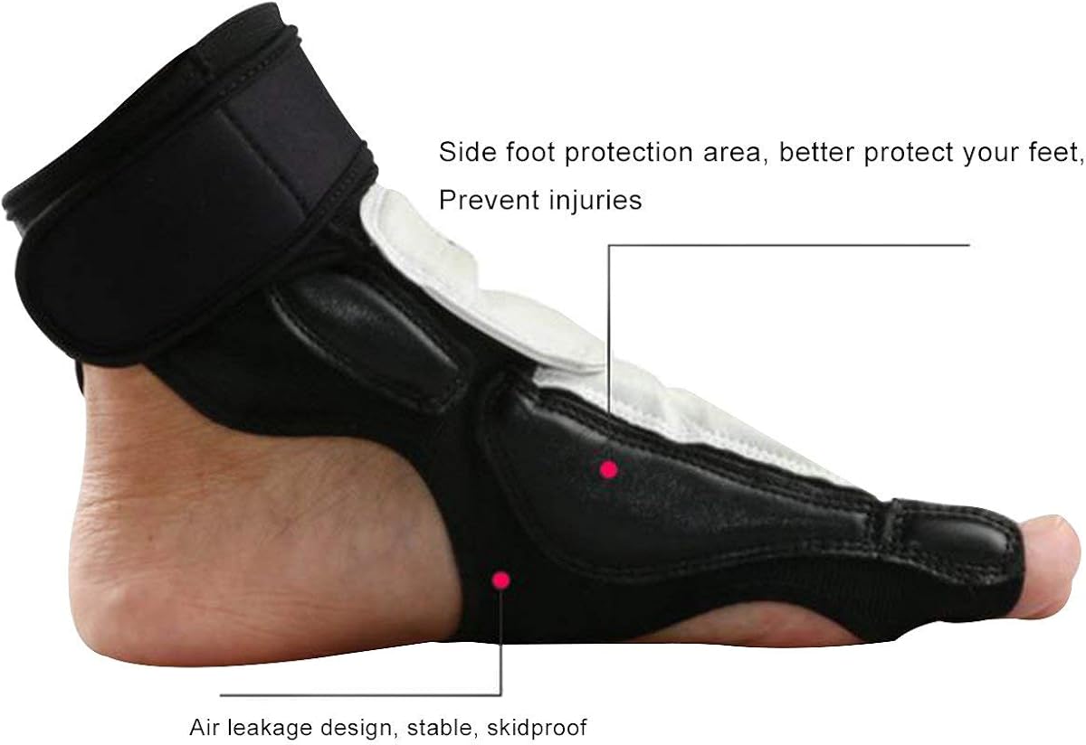 Taekwondo Foot Protector Gear Martial Arts Fight, White, Size Large : Sports & Outdoors