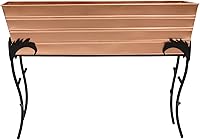 Vista 1 de Achla Designs Caja de flores grande de cobre con soporte de flora, 25 pulgadas de alto