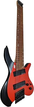 IYV, IYV-IEHLFF8-300 Multi-Scale Headless 8 String, Red Black, (IEHLFF8-300)