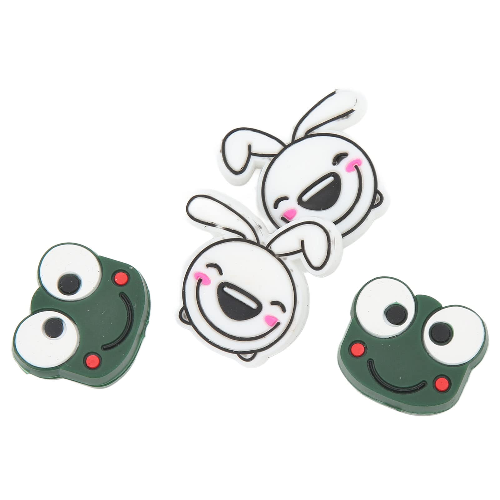 Xolsurg Cartoon Animal Shape Tennis Racket Vibration Dampener Tennis Shock Absorber for Tennis Players (Frog 2.2cm/0.9in Rabbit 2.8cm/1.1in)