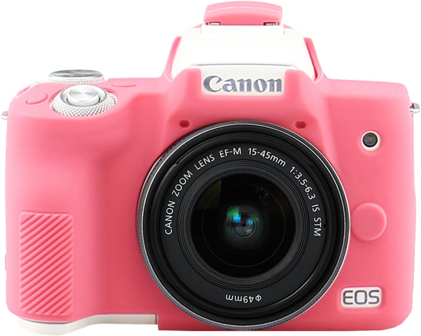 Easy Hood Camera Case for Canon EOS M50/M50 Mark II Digital Camera, Anti-Scratch Soft Silicone Case Cover Housing Protective Cover Protector Camera Body Skin Case (Rose)