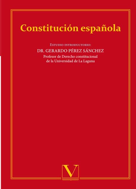 Portada de Constitución española