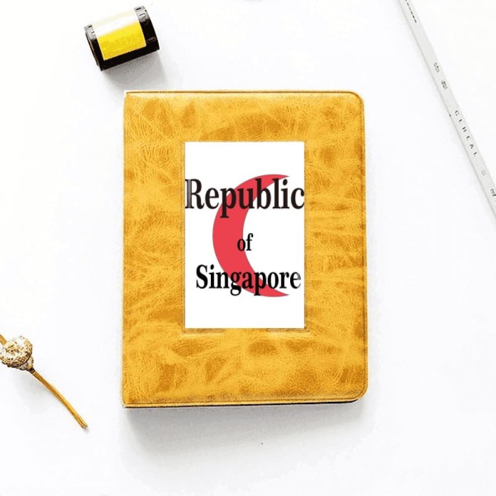 no/no Singapore Lion City Flag Colors English Photo Album Family Wedding Picture 4x6