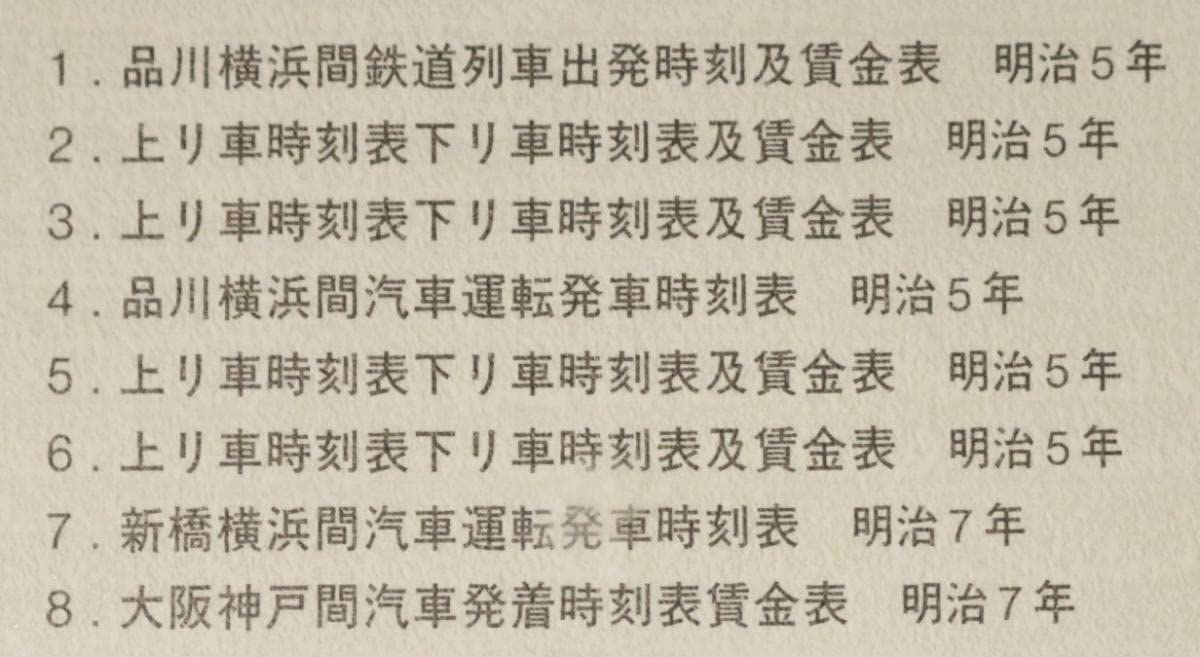 Amazon.co.jp: 明治鉄道開業時刻表(復刻版) 大型図版38枚封筒入 別冊