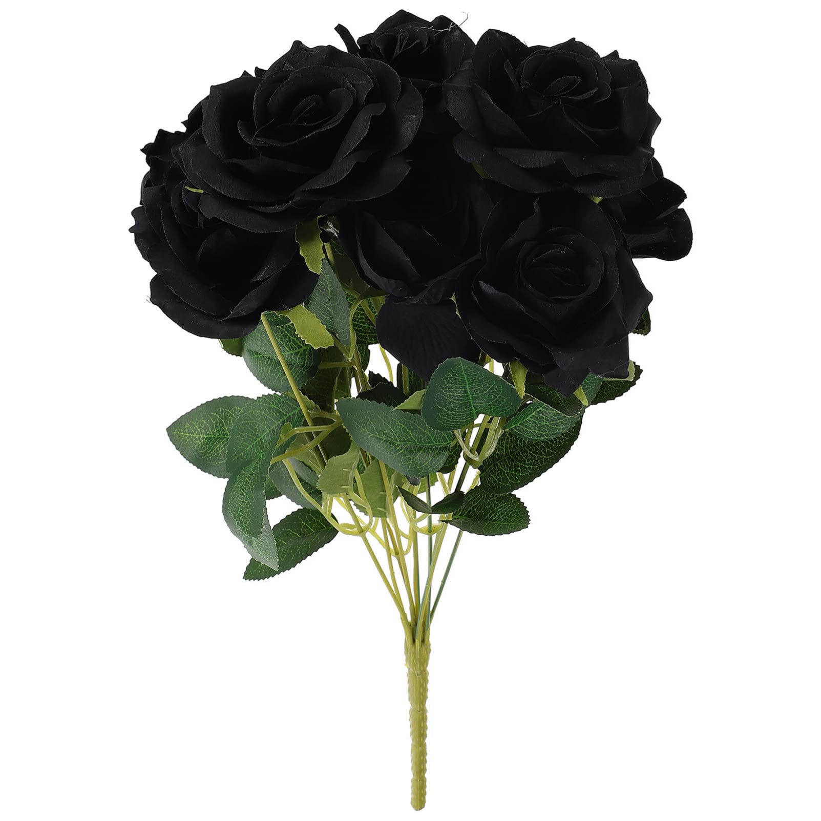 Amazon｜NUOLUX 黒バラ 造花 ローズ ハロウィン飾り 薔薇 花束