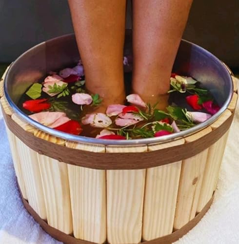 Tina Escalda Pés Marrom, Bacia Para Pedicure, Manicure, Spa