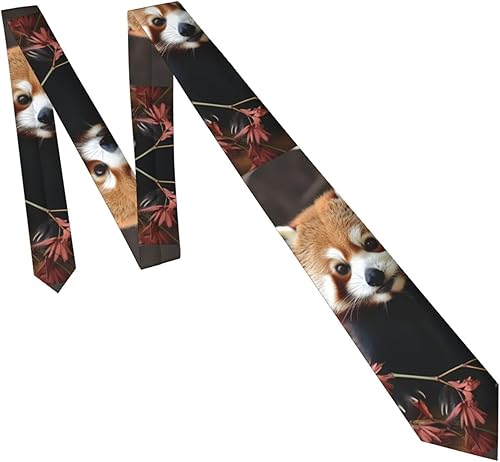 Miniatura 6 de NONHAI Corbatas para hombre, corbata clásica de seda, rojo amapola flor campo en puesta de sol, corbatas delgadas para el cuello para hombre,