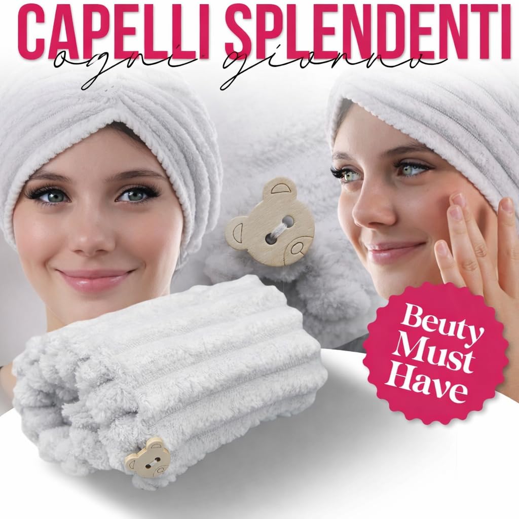 Generico Asciugamani in Microfibra Ultra Assorbente, Morbidi, Leggeri e ad Asciugatura Rapida, Design Unisex, Senza Odori, Ideali per Bagno, Capelli, Palestra e Viaggio