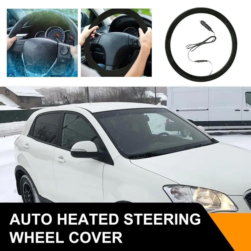 Funda Volante Cubierta Volante calefactable Tendencia Coche Cubierta Protector calefactado automático Volantes