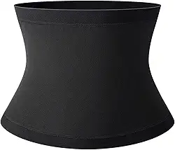 Sweat Shaper Cinto feminino de controle de barriga, modelador de cintura sem neoprene para queimar gordura, cinta modeladora de cintura de sauna, espartilho térmico para estômago e barriga, para