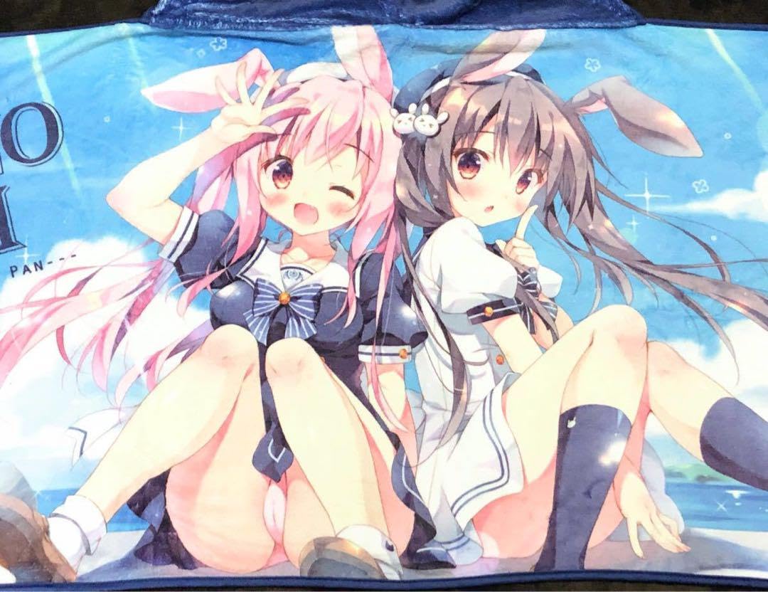 Amazon.co.jp: C94 ぱんのみみ フード バスタオル うさ耳 制服 下着 美 
