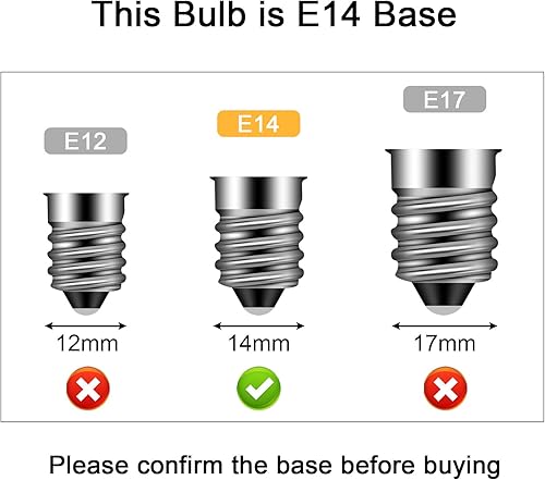 Miniatura 10 de ZHENMING Bombilla LED E14 E14 de base europea de 2.5 W, igual a 30 W, bombilla halógena E14, regulable CA 110 V-130 V, blanco cálido, 3000 K, 270