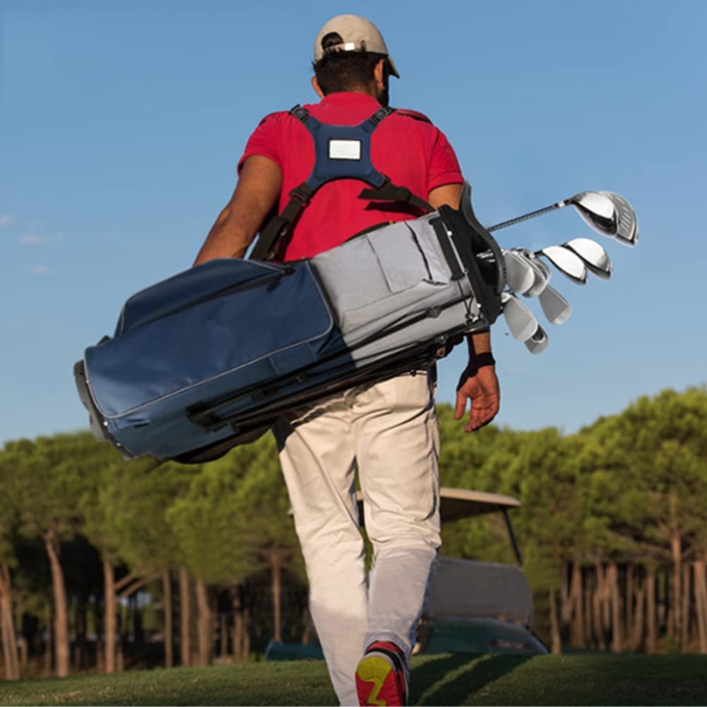 Torba golfowa, wielofunkcyjna torba golfowa dla mężczyzn, 8-kierunkowy rozdzielacz, wodoodporna i lekka torba golfowa, wygodna i dostępna (Black)