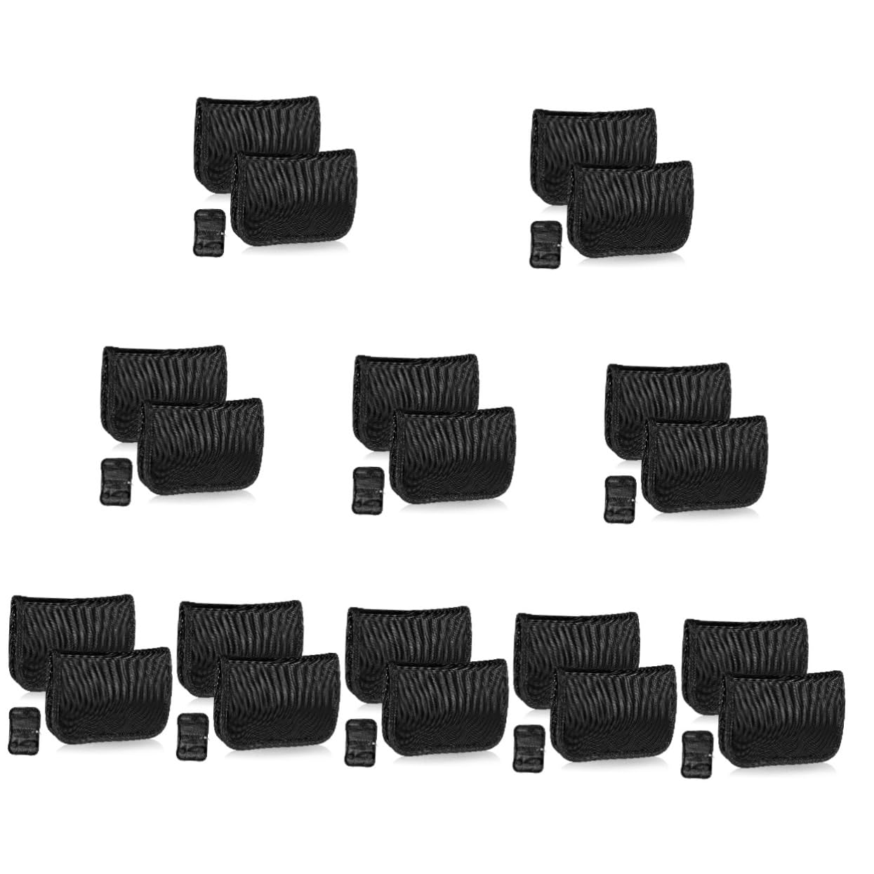Healeved 10 Set Custodia Per Il Trasporto Custodia Per Monitor Della Pressione Caso Di Pulsato Glucometro Misuratore Glicemia Misuratore Borsa Portatile Black 2 Pz*10