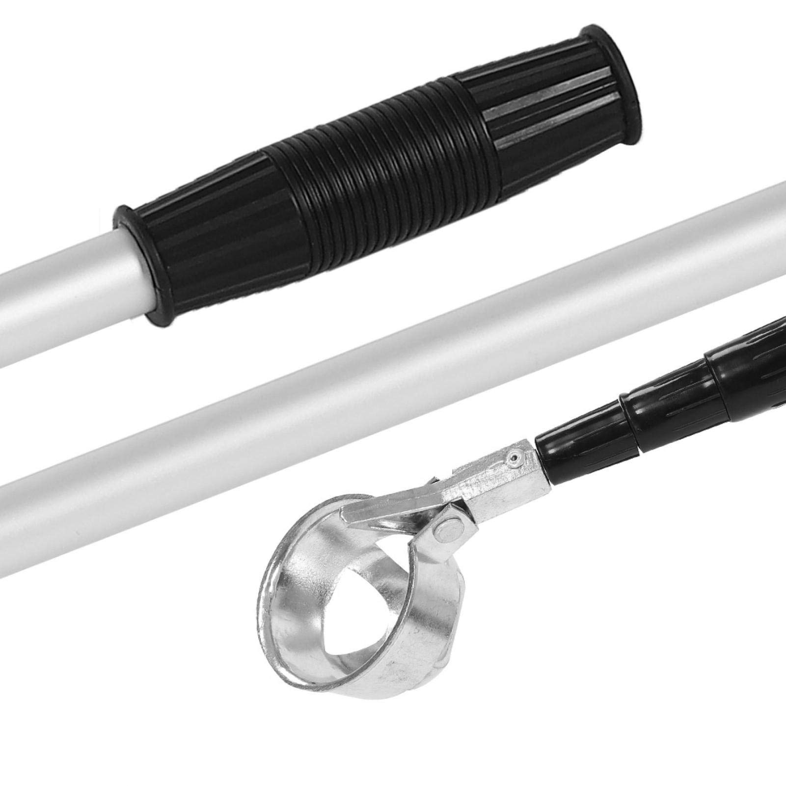 Recuperador de Pelotas de Golf, Aleación de Aluminio Recogedor de Pelotas de Golf con Garra Recuperador de Agarre de Pelotas, Receptor telescópico