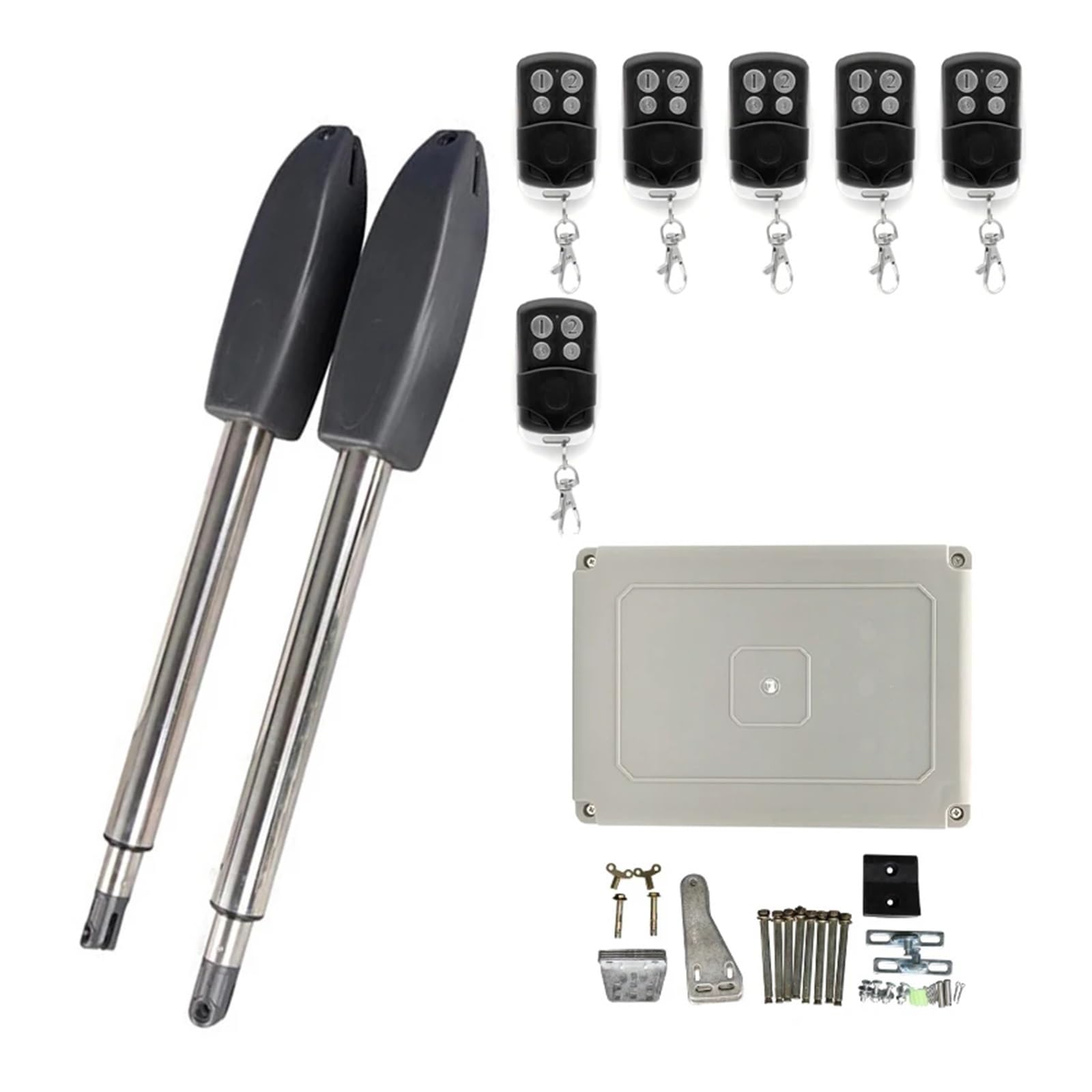 400KG Automatic Electric Swing Gate Opener Kit Pull Arm Drive Swing Door Operator Motor Actuator Multi Remote Control Optional(6 Remote)