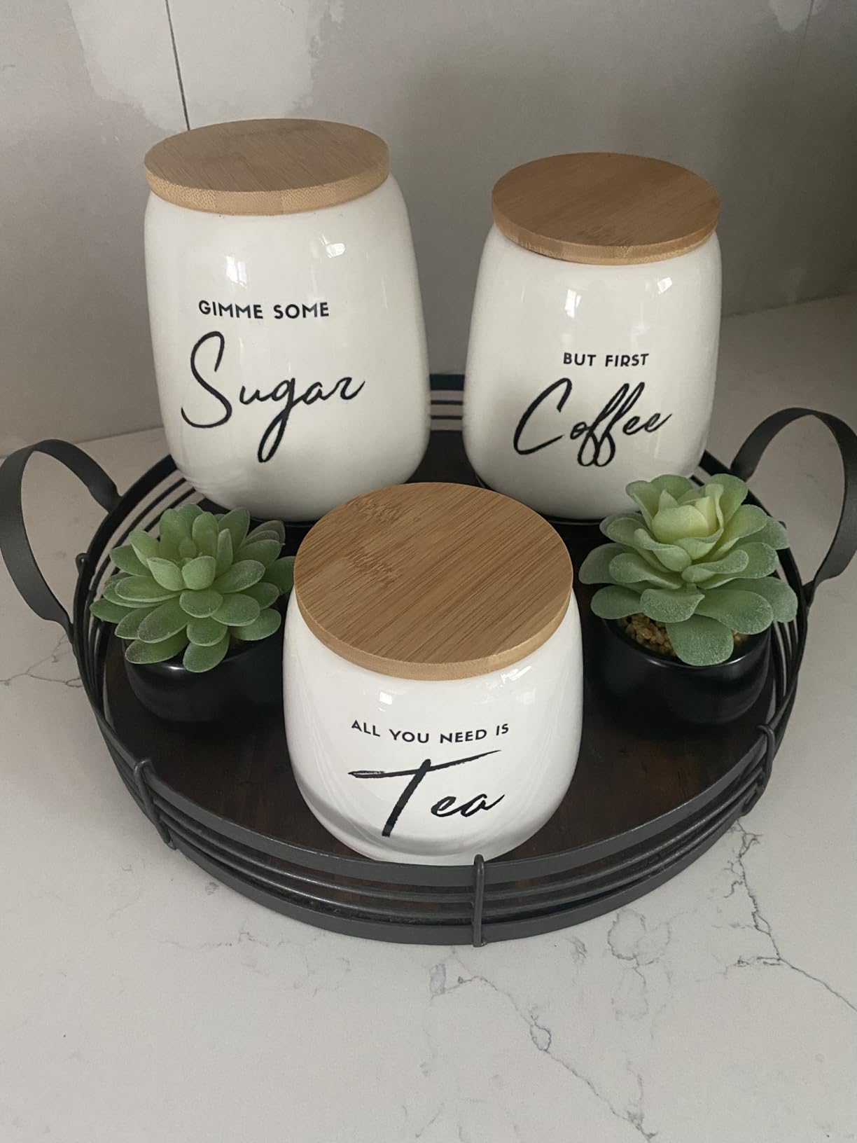 3pc Kitchen Canister Set