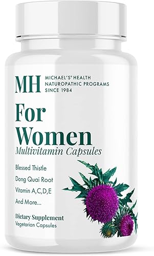MICHAEL'S Programas de salud naturópata para mujeres Multivitamínico ‐ 90 cápsulas vegetarianas ‐ Apoyo para la energía, el cabello, la piel y las