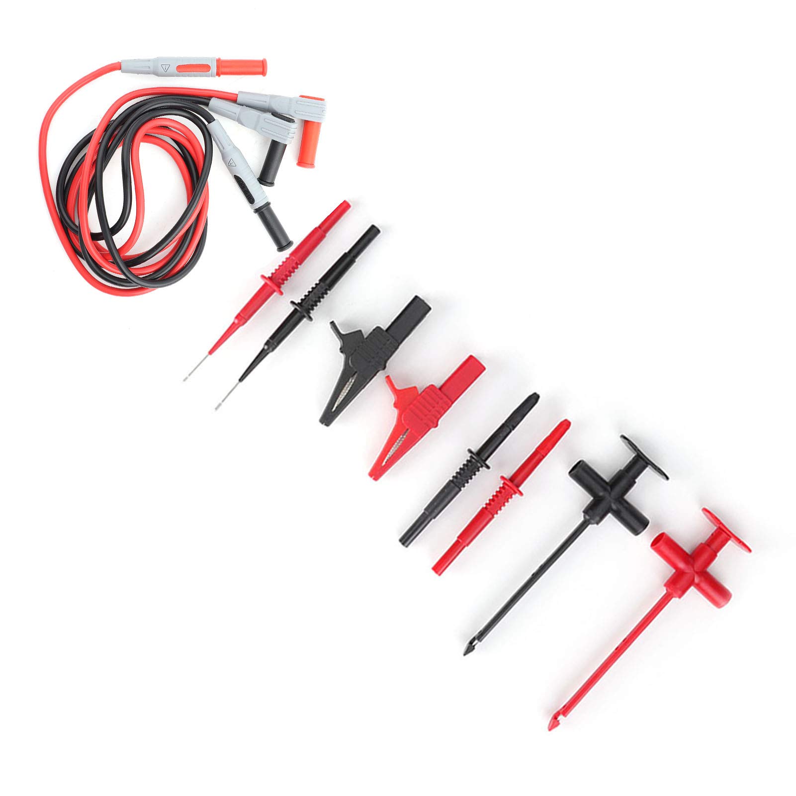 Automotive Test Kit Multimeter Tester Probes, Clips for Automotive Connector, Ideal for Use with Battery Terminals