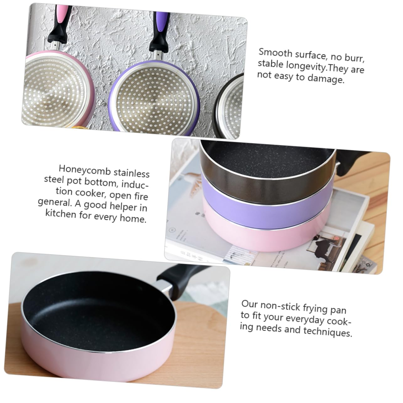 Cabilock 1Pc Non Stick Mini Frying Pan for Induction and Gas Cookers Pancake Egg Pan Coating Easy to Clean for Everyday Cooking