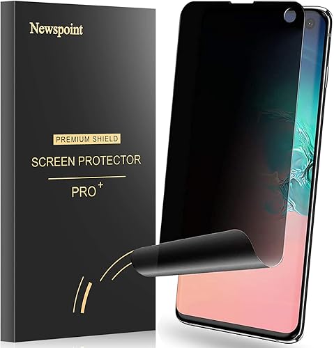 Miniatura 6 de Protector de pantalla de privacidad para Galaxy S10 Plus, 2 vías antiespía, compatible con huellas dactilares, película suave, resistente a los
