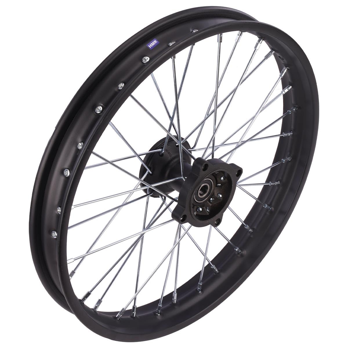 Stahl Felge 17 Zoll vorne Schwarz für 15 mm Achse Dirt Bike Pit Bike