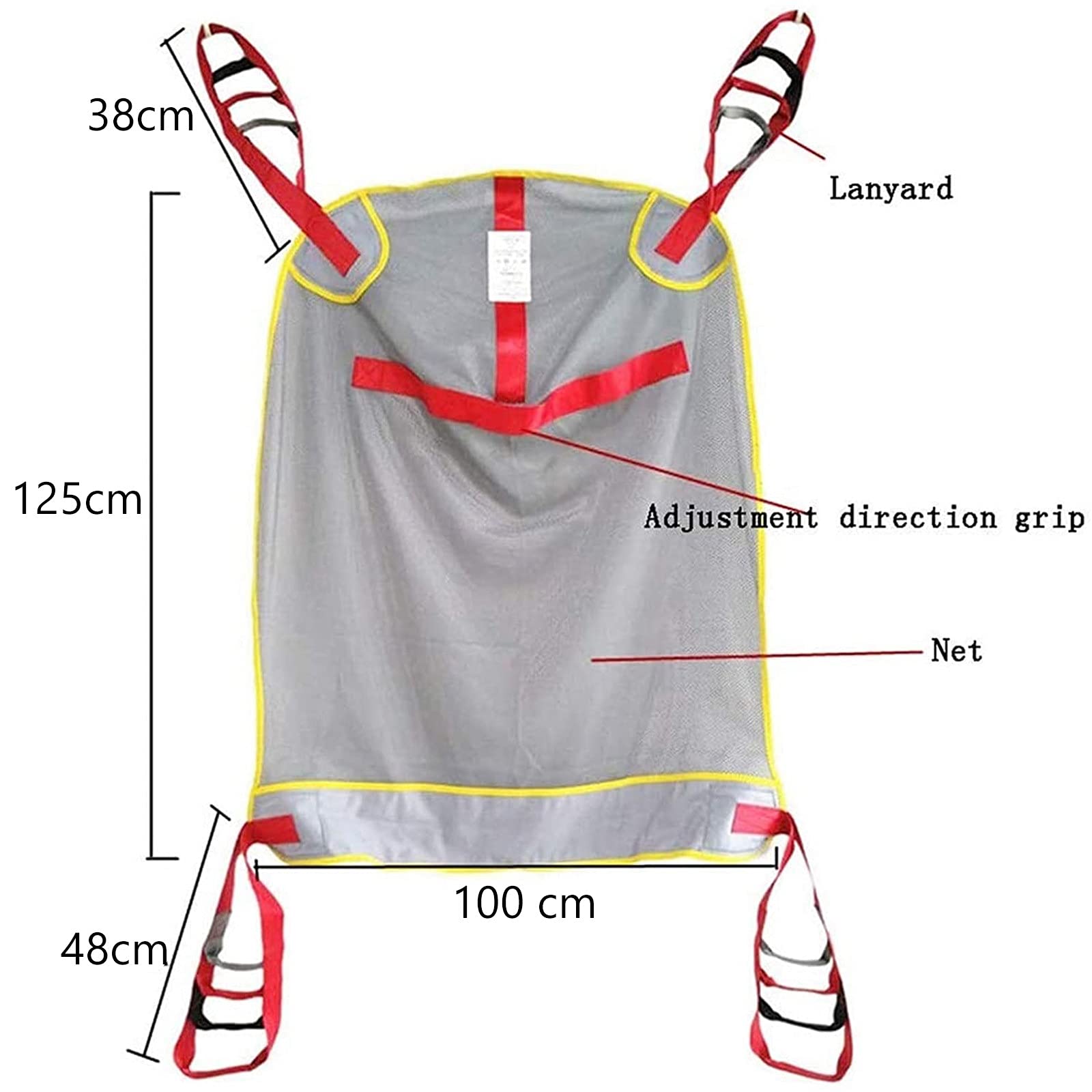Arnés de transferencia para pacientes ancianos, con soporte de cuatro puntos para el inodoro, arnés de cuerpo completo y ayuda para el paciente. Arnés para piernas para ancianos, discapacitados y pe