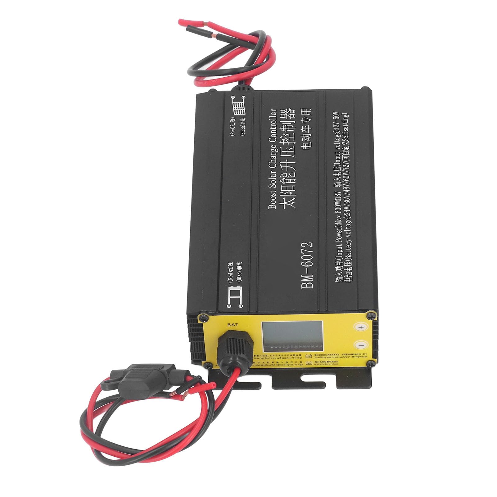 600W MPPT Boost Solar Controller with LCD Display 12‑50V Input Step Up Solar Charging Controller Energy Controller Regulator 24V 36V 48V 60V 72V-image-9