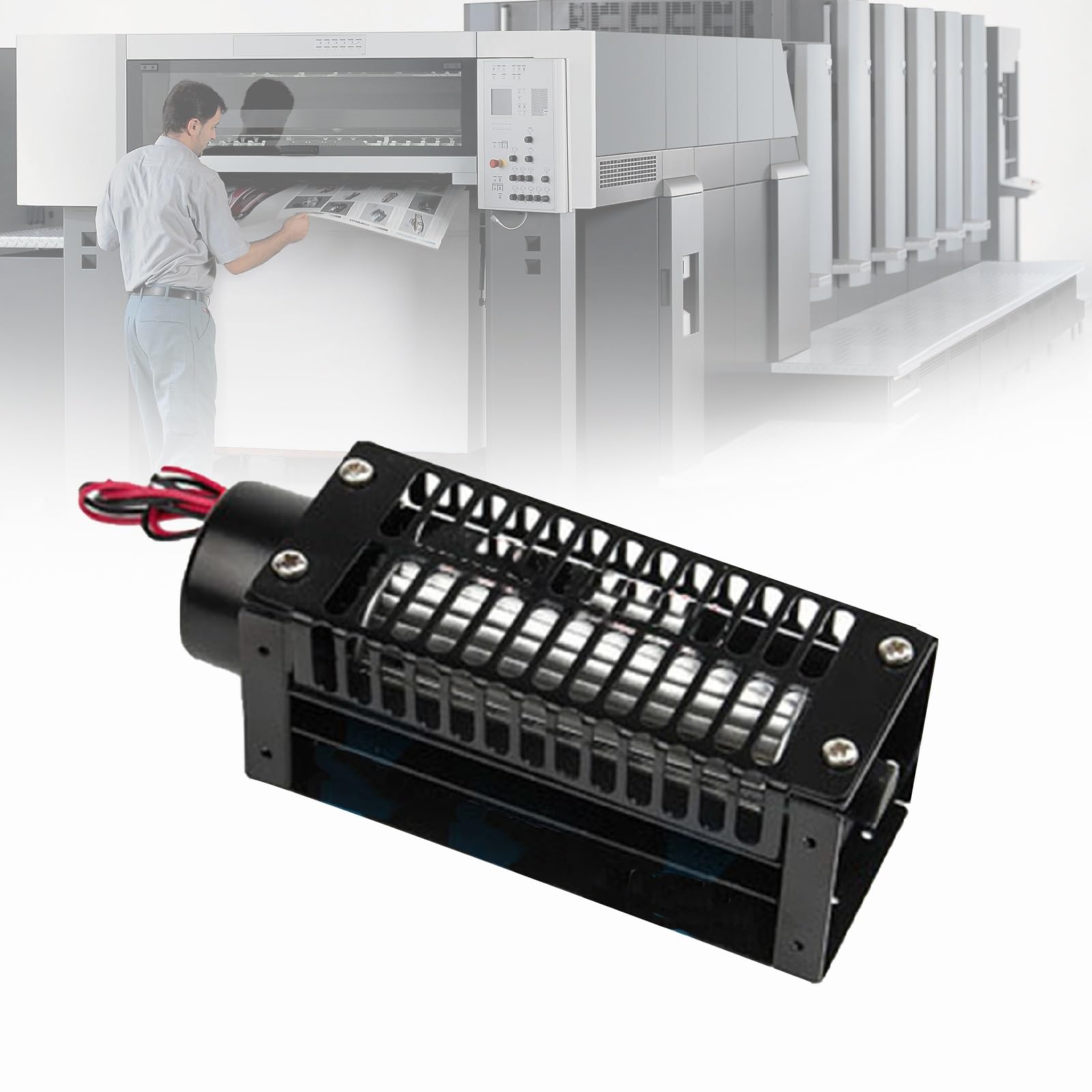 Mehrflügel-Querstromlüfter DC 12 V, bürstenloser Kupfermotor, breiter Luftstrom, geringe Geräuschentwicklung, kleines Trommeldesign for universelle Anwendungen​(30090)