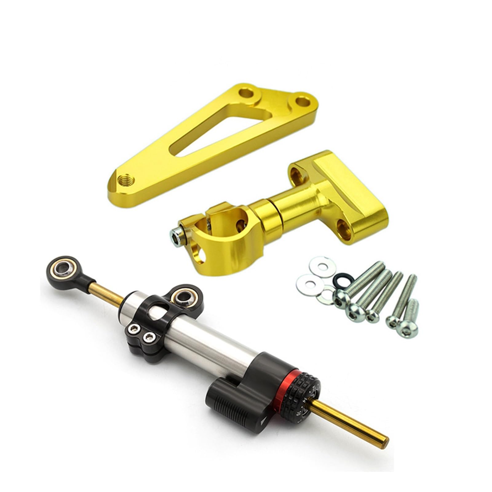 Absorber Motorcycle Damper For CB600F For HORNET 600 For CB 600F 2007 2008 2009 2010 2011 2012 2013 2014 2015 2016 CNC Steering Damper Mount Bracket Kit(Damper n Bracket F)