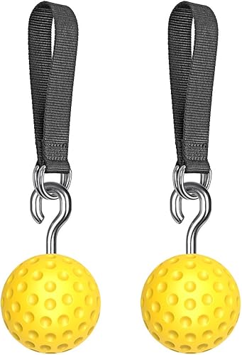 Miniatura 9 de SELEWARE Non-Slip Pull Up Power Balls, Rock Climbing Grips for Strength Training, Forearm and Hand Exerciser for Chin Up Bar, Kettlebell, Barbell,