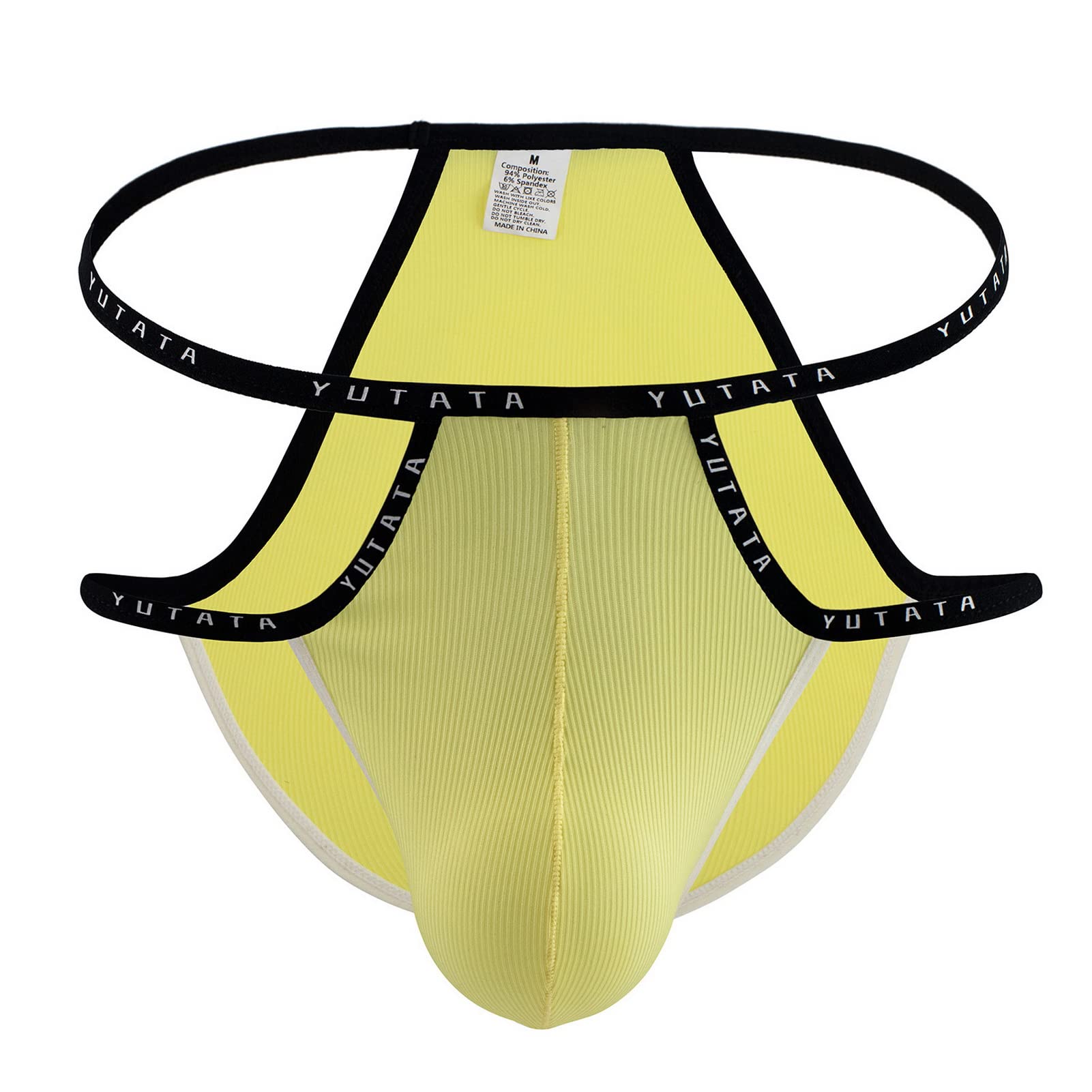 Faringoto Ropa interior para hombre Jockstrap Hot Tanga para hombre de talle bajo sólido