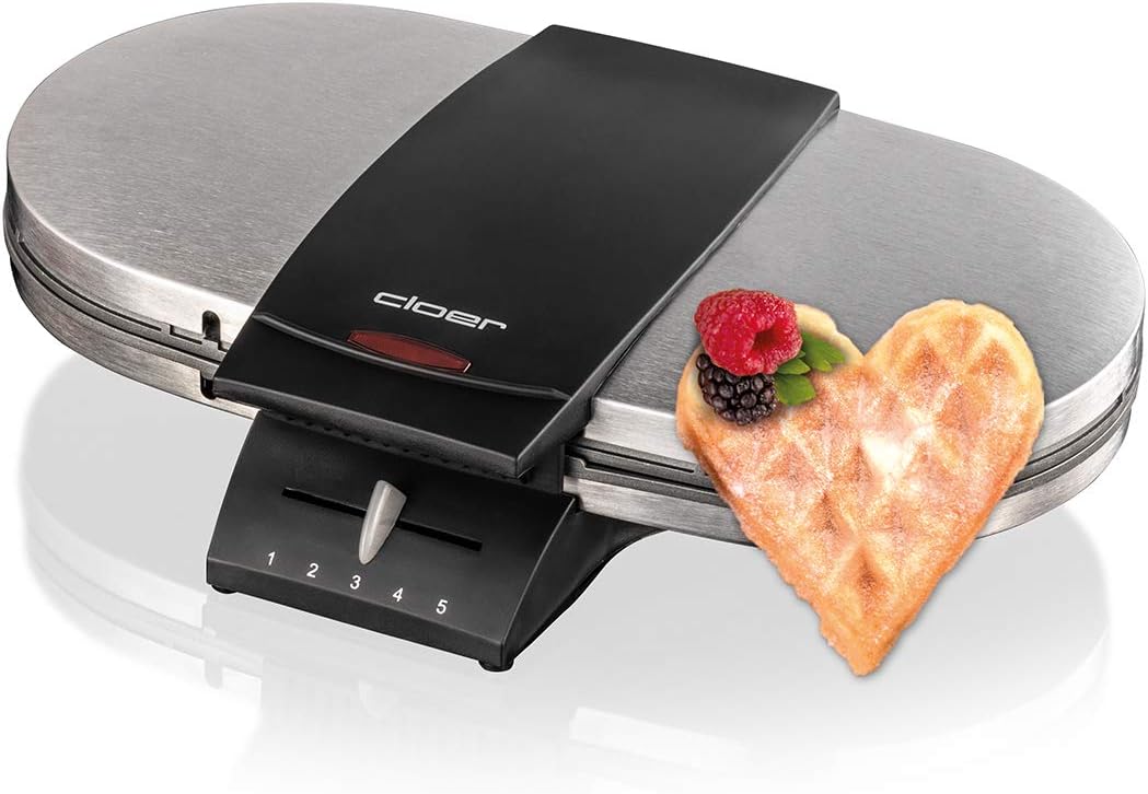 cloer1329 - Double Waffle Maker - Matt Stainless Steel