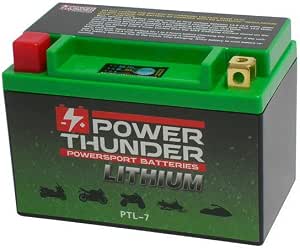 Batterie Lithium LiFePO4 Power Thunder Pour Suzuki GSX R 600 1993 (N/P) - 12V, équivalent Yuasa YTX9-BS, Poids 0,7 Kg - 9