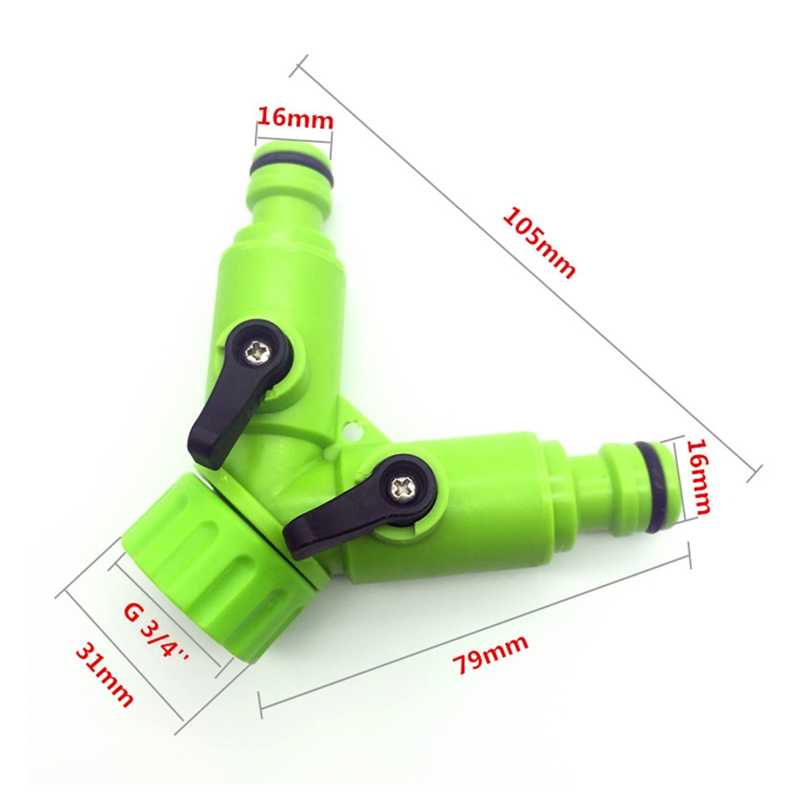 25 set (50 pezzi) Giardino Irrigazione Y Connettore G 3/4 pollici Connettore rapido di irrigazione casalinga Accessori