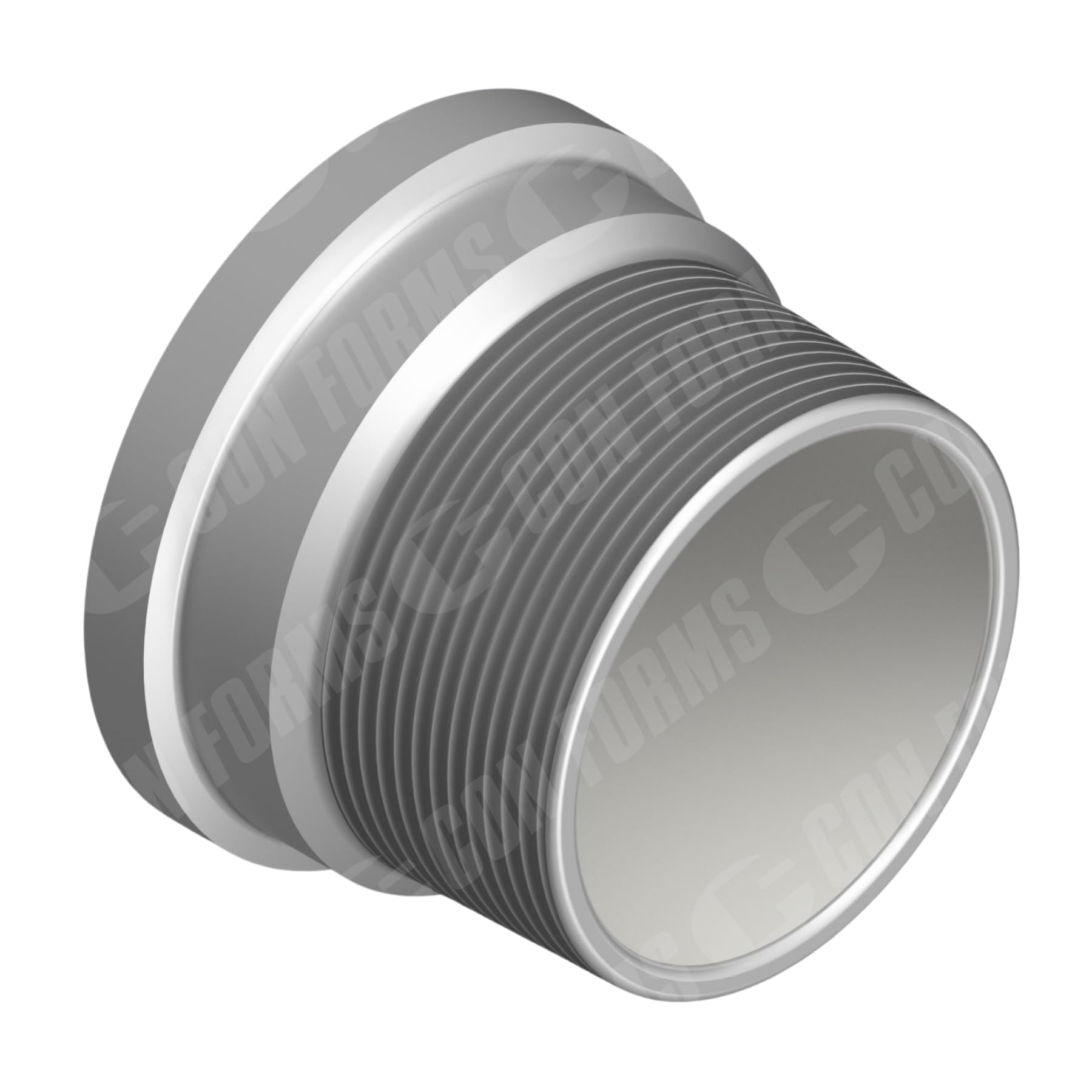 Con Forms Concrete Pump and Shotcrete System Small-Line Dissimilar End Adapters Hevi-Duty to Male End (1.5