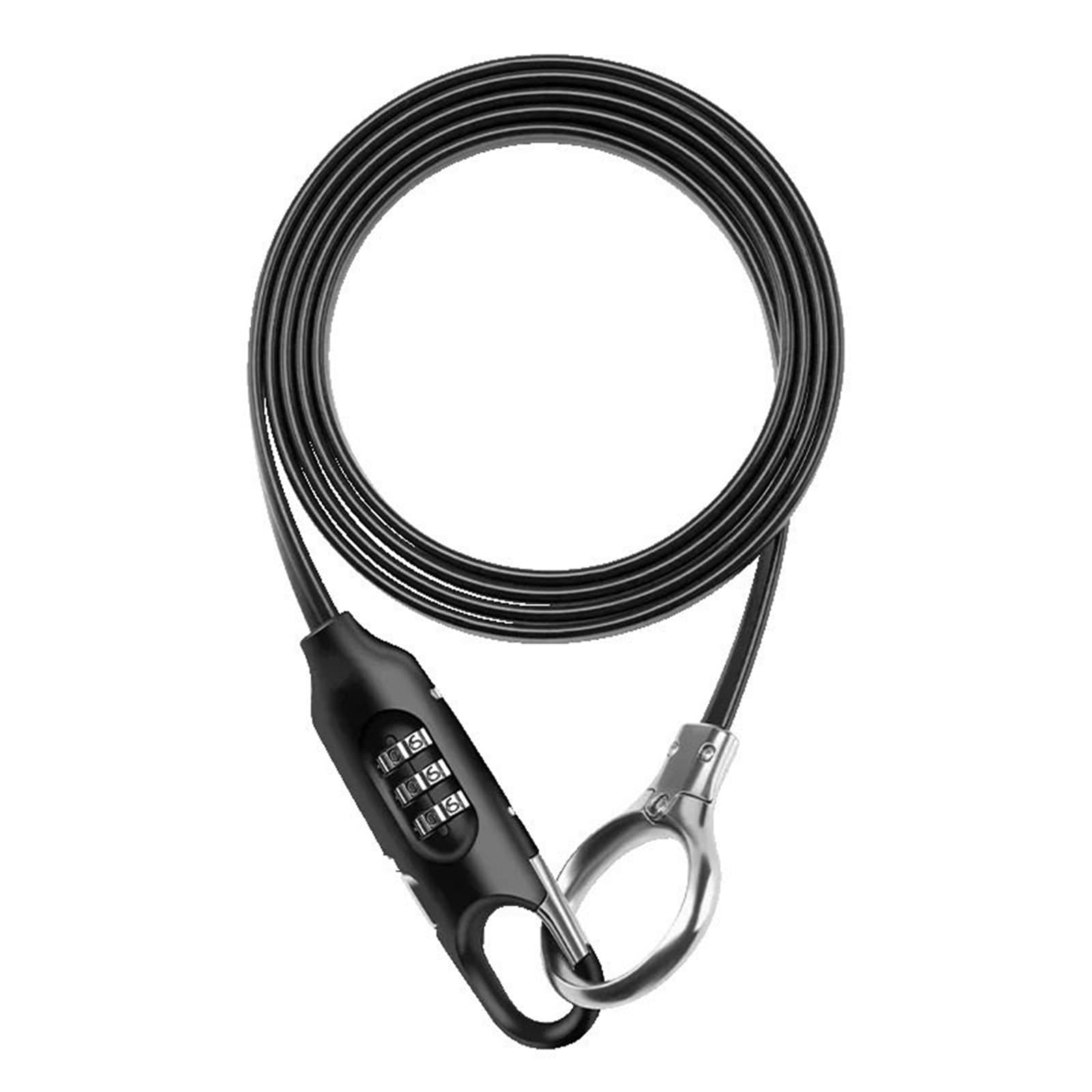 Uatdpmng Pl3001 Black Motorcycle Handlebar Lock Portable Lock Safety Chain For Motorcycle Electric Security