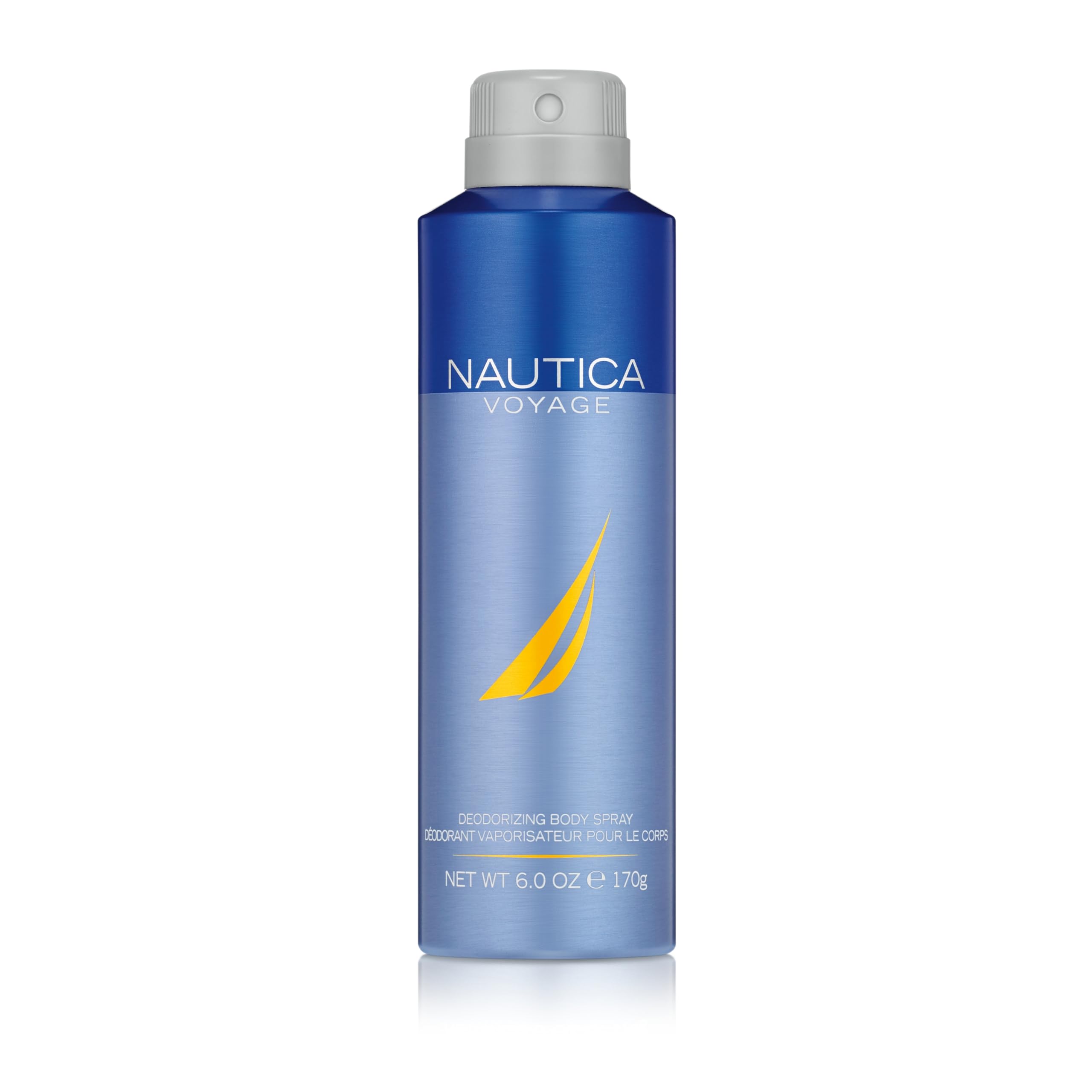 NauticaVoyage Deo Body Spray 6 fl oz (Pack of 1), Notes of Apple, Cedarwood, Mimosa, Men's Fragrance, Long Lasting, Everyday Fragrance