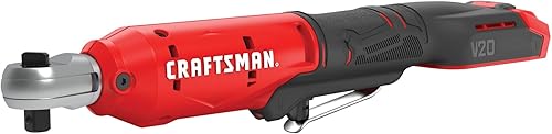 CRAFTSMAN V20 - Kit de llave de trinquete inalámbrica, unidad de 3/8 pulgadas, 300 RPM, hasta 35 pies-libras de par, batería y cargador incluidos