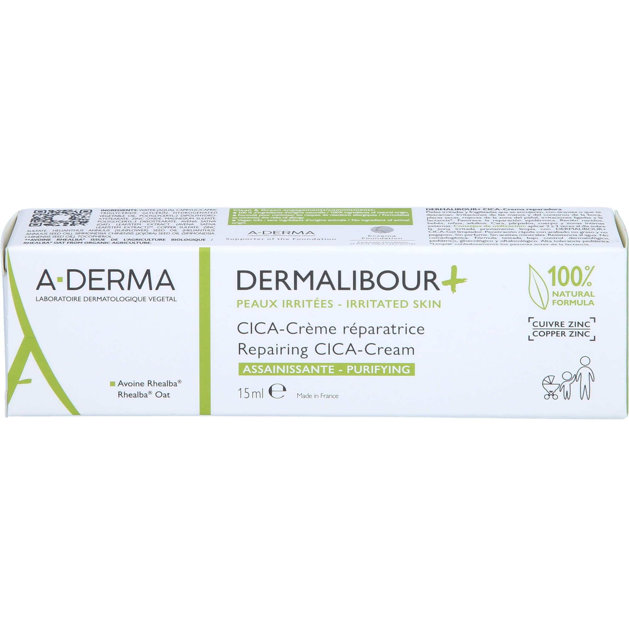 Adhma Ad Dermalibour+ Cica Cream Repair 15ml