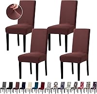 Vista 84 de Fundas de Silla de Navidad, Juego de 4 Fundas Elásticas para Sillas de Comedor, Protectores de Silla para Decoración de Navidad/Decoración del Hogar