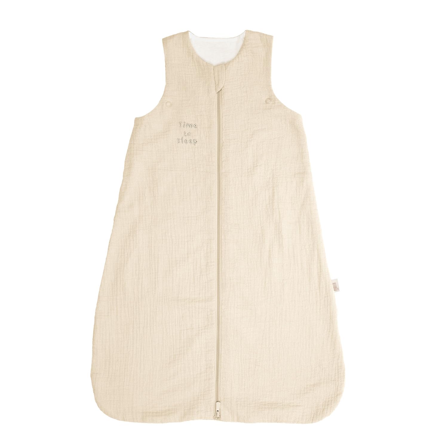 PERLETTI Gigoteuse TOG 1.0 Été Printemps en Coton Bio - Turbulette Bébé Sans Manche avec Fermeture Éclair - Sac de Couchage Doux Nouveau-Né Garçon Fille Léger